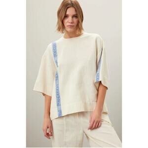 JW Anderson Boxy Off-white Cotton T-Shirt